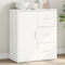vidaXL - Dressoir - 60x31x70 - cm - bewerkt - hout - wit
