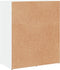 vidaXL - Dressoir - 60x31x70 - cm - bewerkt - hout - wit