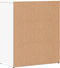 vidaXL - Dressoir - 60x31x70 - cm - bewerkt - hout - wit