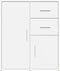 vidaXL - Dressoir - 60x31x70 - cm - bewerkt - hout - wit