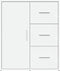 vidaXL - Dressoir - 60x31x70 - cm - bewerkt - hout - wit