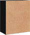 vidaXL - Dressoir - 60x31x70 - cm - bewerkt - hout - zwart