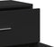 vidaXL - Dressoir - 60x31x70 - cm - bewerkt - hout - zwart