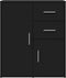vidaXL - Dressoir - 60x31x70 - cm - bewerkt - hout - zwart