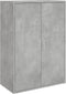 vidaXL - Dressoir - 60x31x84 - cm - bewerkt - hout - betongrijs