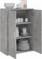 vidaXL - Dressoir - 60x31x84 - cm - bewerkt - hout - betongrijs