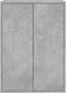 vidaXL - Dressoir - 60x31x84 - cm - bewerkt - hout - betongrijs