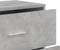vidaXL - Dressoir - 60x31x84 - cm - bewerkt - hout - betongrijs
