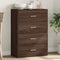vidaXL - Dressoir - 60x31x84 - cm - bewerkt - hout - bruin - eikenkleur