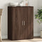 vidaXL - Dressoir - 60x31x84 - cm - bewerkt - hout - bruin - eikenkleur