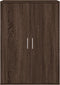vidaXL - Dressoir - 60x31x84 - cm - bewerkt - hout - bruin - eikenkleur