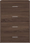 vidaXL - Dressoir - 60x31x84 - cm - bewerkt - hout - bruin - eikenkleur