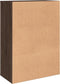 vidaXL - Dressoir - 60x31x84 - cm - bewerkt - hout - bruin - eikenkleur