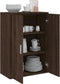 vidaXL - Dressoir - 60x31x84 - cm - bewerkt - hout - bruin - eikenkleur