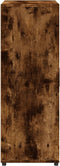 vidaXL - Dressoir - 60x31x84 - cm - bewerkt - hout - gerookt - eikenkleurig