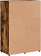 vidaXL - Dressoir - 60x31x84 - cm - bewerkt - hout - gerookt - eikenkleurig