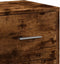 vidaXL - Dressoir - 60x31x84 - cm - bewerkt - hout - gerookt - eikenkleurig