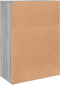 vidaXL - Dressoir - 60x31x84 - cm - bewerkt - hout - grijs - sonoma - eikenkleurig