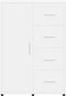 vidaXL - Dressoir - 60x31x84 - cm - bewerkt - hout - wit
