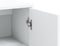 vidaXL - Dressoir - 60x31x84 - cm - bewerkt - hout - wit