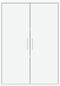 vidaXL - Dressoir - 60x31x84 - cm - bewerkt - hout - wit