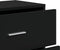 vidaXL - Dressoir - 60x31x84 - cm - bewerkt - hout - zwart