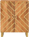 vidaXL - Dressoir - 60x33,5x75 - cm - massief - mangohout - bruin - en - zwart