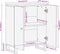vidaXL - Dressoir - 60x33,5x75 - cm - massief - mangohout - bruin - en - zwart