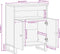 vidaXL - Dressoir - 60x33,5x75 - cm - massief - mangohout - bruin - en - zwart