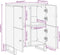vidaXL - Dressoir - 60x33,5x75 - cm - massief - mangohout - bruin - en - zwart