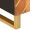 vidaXL - Dressoir - 60x33,5x75 - cm - massief - mangohout - bruin - en - zwart