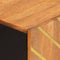 vidaXL - Dressoir - 60x33,5x75 - cm - massief - mangohout - bruin - en - zwart