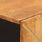 vidaXL - Dressoir - 60x33,5x75 - cm - massief - mangohout - bruin - en - zwart