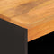 vidaXL - Dressoir - 60x33,5x75 - cm - massief - mangohout - bruin - en - zwart