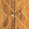 vidaXL - Dressoir - 60x33,5x75 - cm - massief - mangohout - bruin - en - zwart