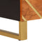 vidaXL - Dressoir - 60x33,5x75 - cm - massief - mangohout - bruin - en - zwart