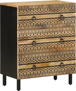vidaXL - Dressoir - 60x33,5x75 - cm - massief - ruw - mangohout