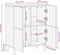 vidaXL - Dressoir - 60x33,5x75 - cm - massief - ruw - mangohout