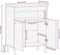 vidaXL - Dressoir - 60x33,5x75 - cm - massief - ruw - mangohout