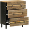 vidaXL - Dressoir - 60x33,5x75 - cm - massief - ruw - mangohout