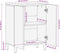 vidaXL - Dressoir - 60x33x75 - cm - bewerkt - hout - zwart