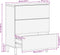 vidaXL - Dressoir - 60x33x75 - cm - bewerkt - hout - zwart