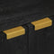 vidaXL - Dressoir - 60x33x75 - cm - bewerkt - hout - zwart