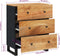 vidaXL - Dressoir - 60x33x75 - cm - massief - acaciahout