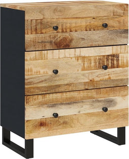 vidaXL - Dressoir - 60x33x75 - cm - massief - mangohout