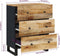 vidaXL - Dressoir - 60x33x75 - cm - massief - mangohout