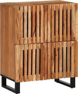 vidaXL - Dressoir - 60x34x75 - cm - massief - acaciahout
