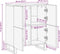 vidaXL - Dressoir - 60x34x75 - cm - massief - acaciahout