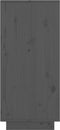 vidaXL - Dressoir - 60x34x75 - cm - massief - grenenhout - grijs