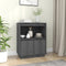vidaXL - Dressoir - 60x34x75 - cm - massief - grenenhout - grijs